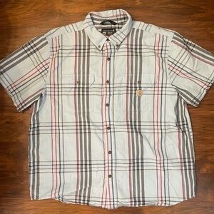 Carhartt Plaid Button Down Size 2XL